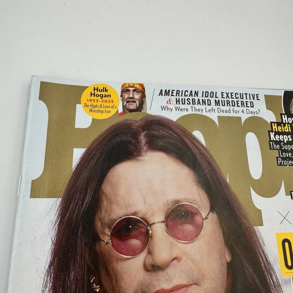People‎ Magazine August 11 2025 Ozzy Osbourne Hulk Hogan Heidi Klum Babyface